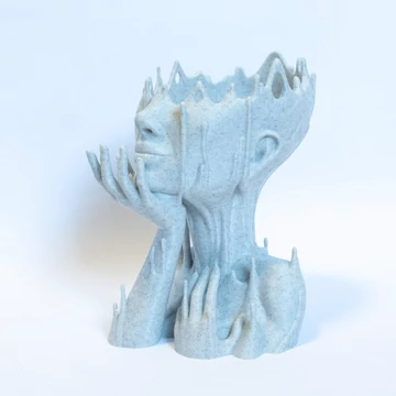 3D nyomtatott virágtartó - kaspó