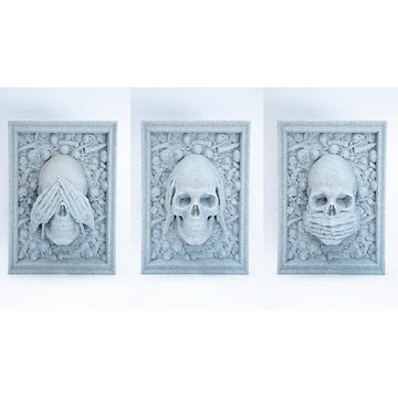 "Three Wise skulls" koponyák