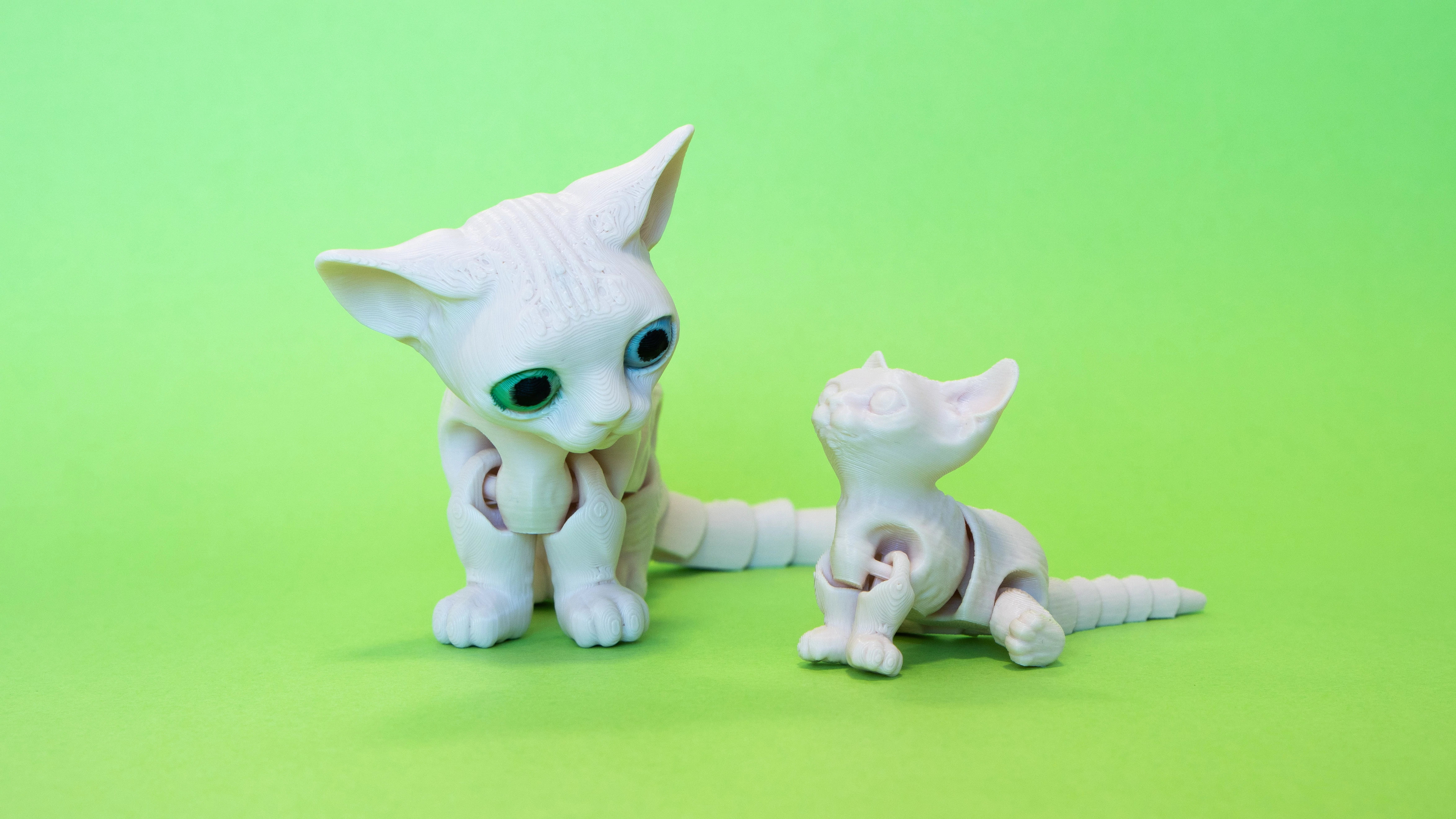3D nyomtatott Sphynx cica